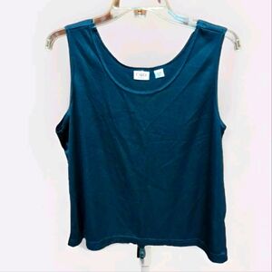 🎈SALE PRICE $8🎈Cato Woman's Size 18/20W Black Tank Top Made USA